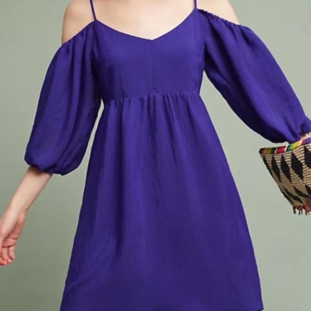 Anthropologie x Moulinette Soeurs Carina Off Shoulder Dress, Small